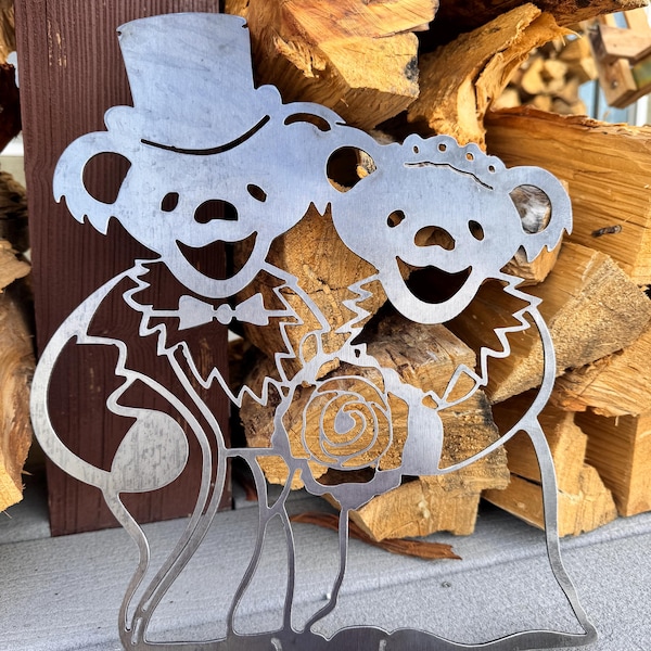 Metal Grateful Dead Wedding Bears
