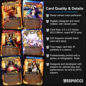 Deck proxy de piratas de anime para MTG, inspirado em One Piece para EDH, Almirante Brass! imagem 2