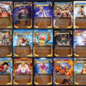 Deck proxy de piratas de anime para MTG, inspirado em One Piece para EDH, Almirante Brass! imagem 6