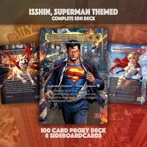 Isshin Two Heavens DC Comic MTG Commander Deck (114 Cards, Proxies & Tokens)!
