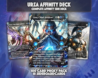 Urza, Lord High Artificer ARTIFACTS Affinity Metalcraft Magic MTG Commander  Deck - Etsy