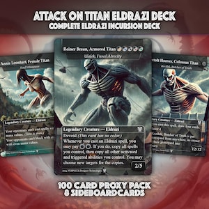 Attack on Titan Eldrazi MTG Proxy Deck, 108 Karten