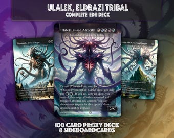 Complete Eldrazi Commander Proxy Deck, Ulalek, Azlask, Zhulodock