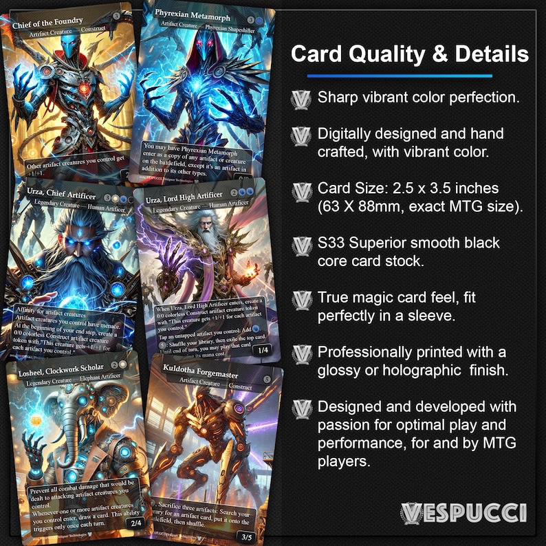 Breya MTG Commander Deck, Affinity & Equipment, Custom Proxies - Etsy