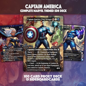 Mtg Captain America Deck - Etsy