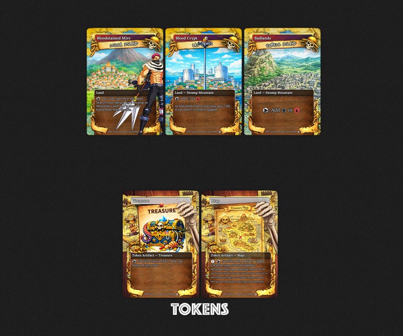 Deck proxy de piratas de anime para MTG, inspirado em One Piece para EDH, Almirante Brass! imagem 11