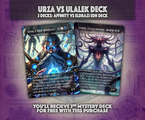 MTG Duel Decks, Urza Vs Eldrazi, EDH Commander Decks, 216 Cards - Etsy MTG Duel Decks, Urza Vs Eldrazi, EDH Commander Decks, 216 Cards - Etsy