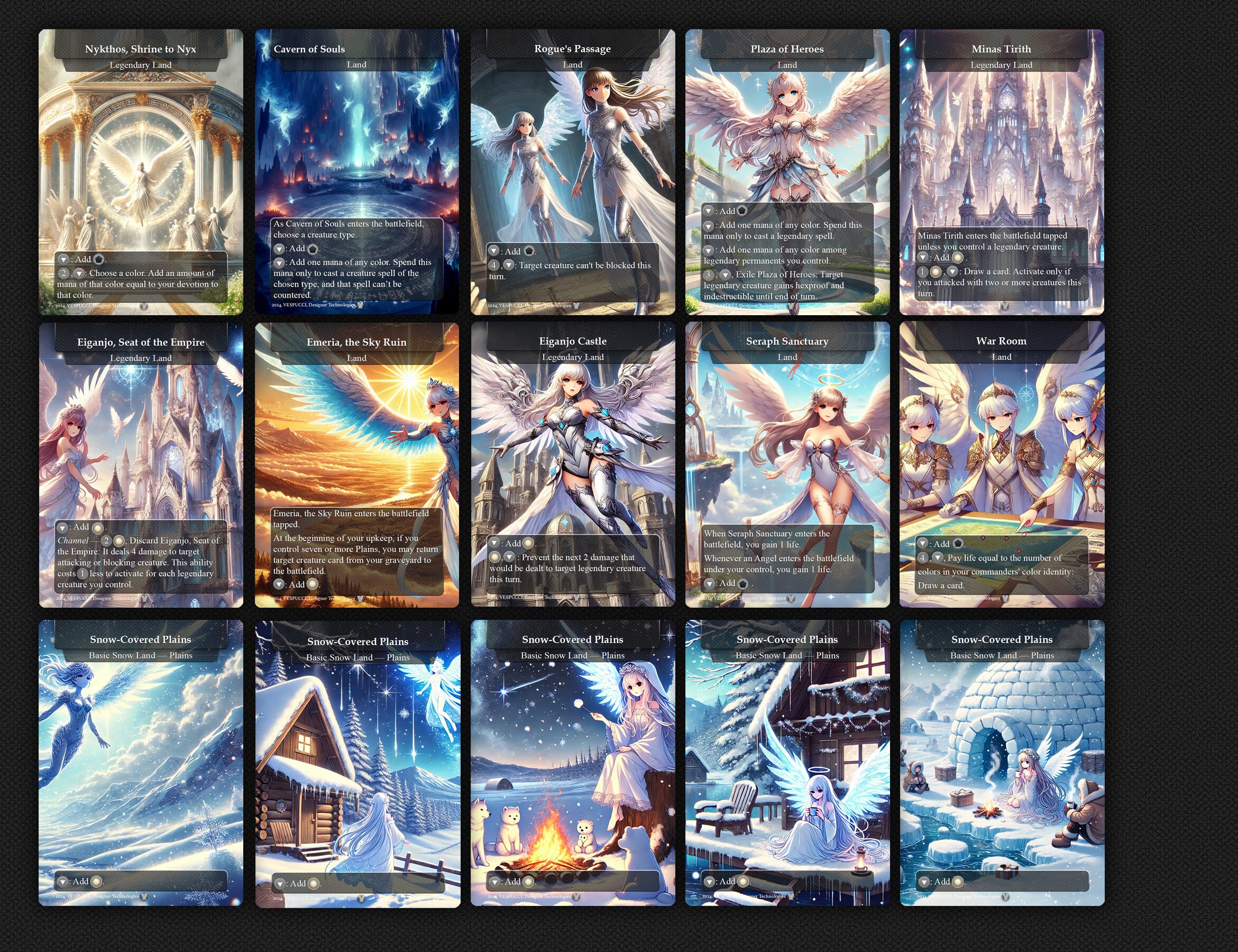 Angel Anime Complete Deck, Proxy Giada Anime Angel Complete Deck