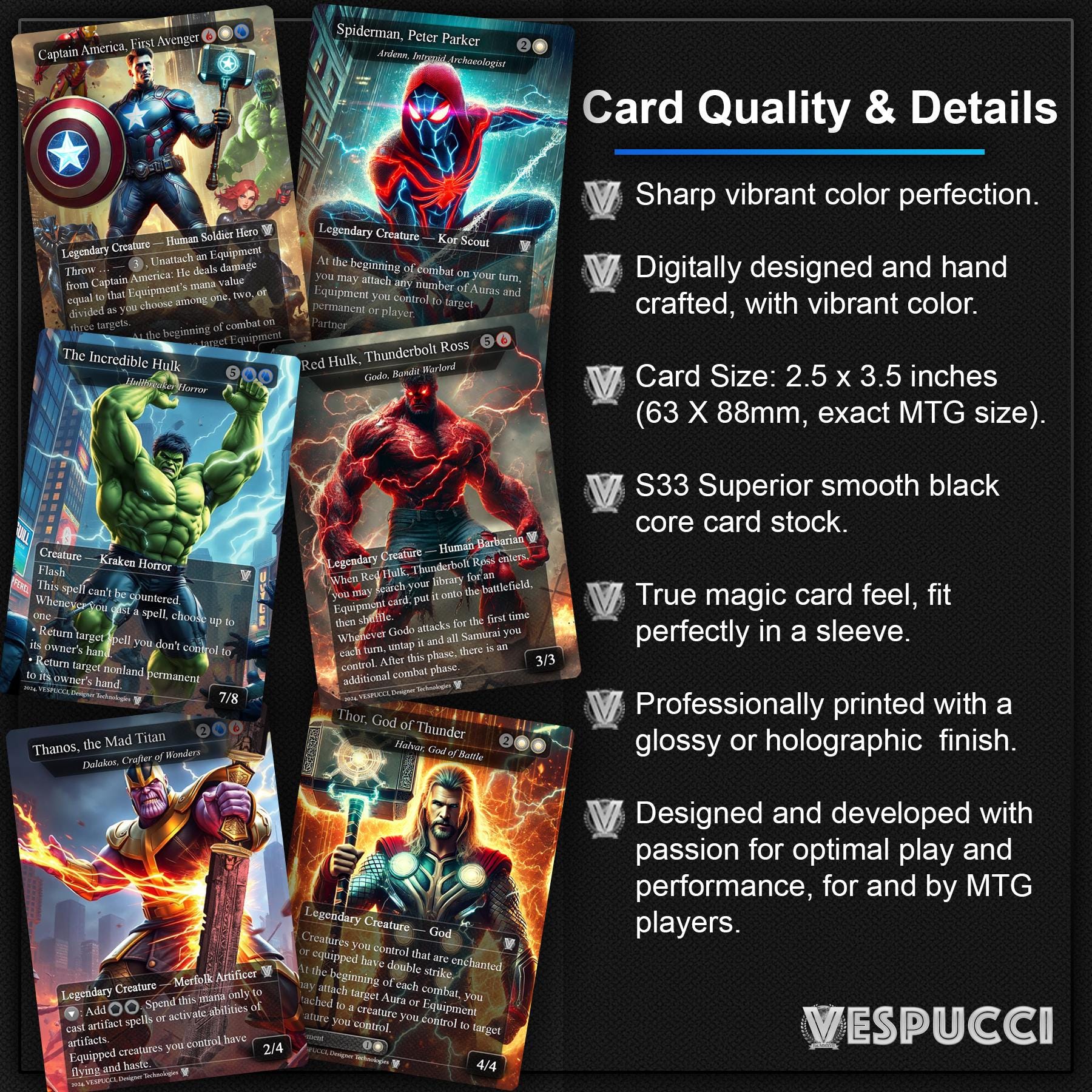 Captain America EDH Deck, 100 Card Deck, 12 Card Sideboard