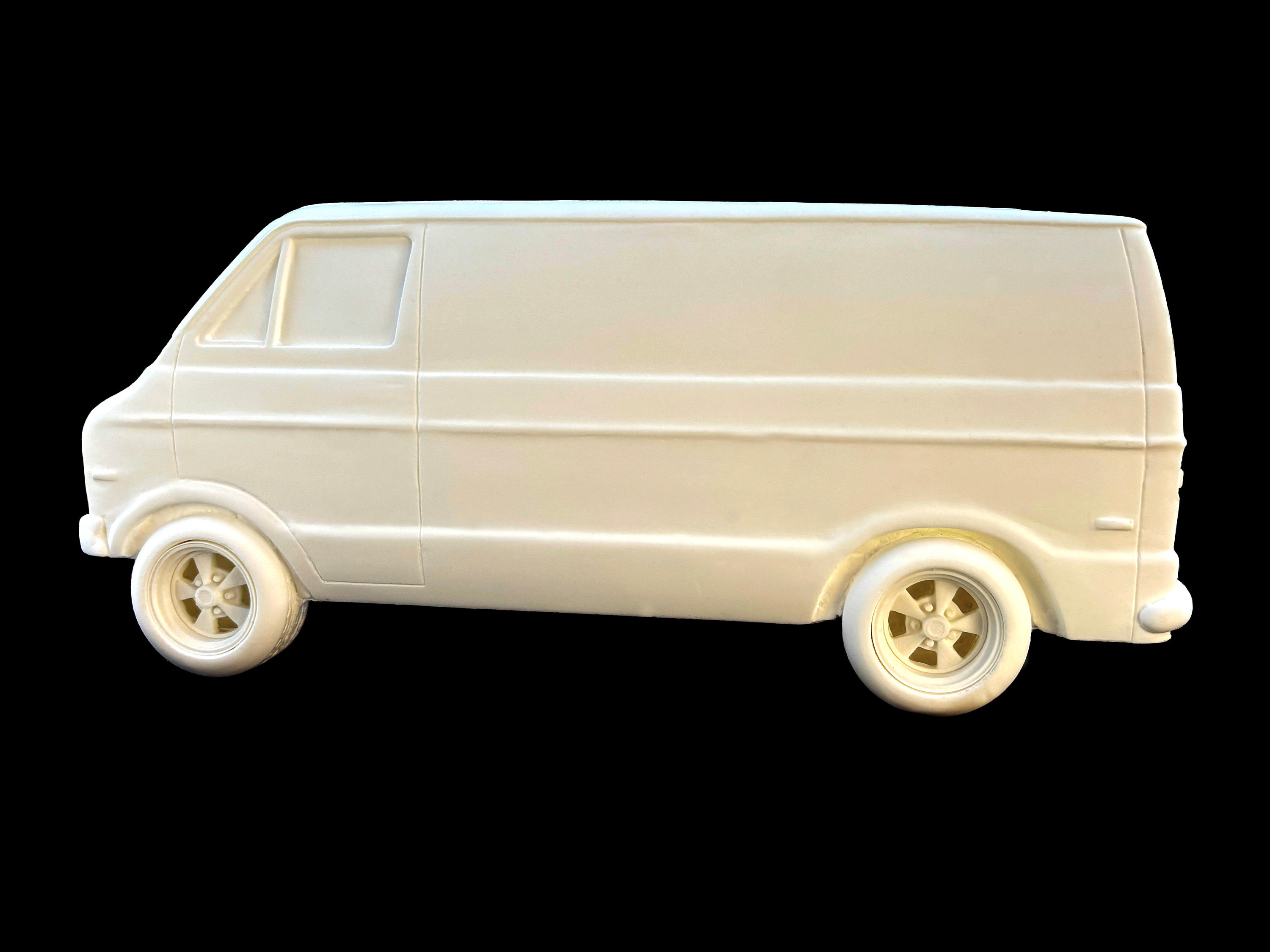 Big Boy Van, hanging decor, van art, 70s Style, 80s Style, DIY, artist, painting, graffiti, 3D, car, Van design, Chevy van, white van
