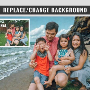 3 background changes - remove background - Custom Photo Editing - Graphic Design Services - Wedding Photography Edits - family photo edit