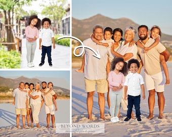 Add Loved Ones To a Photo| Add Person to Photo | Photo Editing | Photo gift | Family Portrait | Retouching images | Photo Manipulation