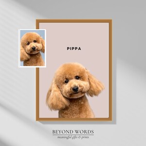 Retrato personalizado de animais de estimação, arte de parede de cachorro personalizada, arte de parede de cachorro de estimação, presente de amante de cachorro, memorial de animal de estimação, retrato de cachorro