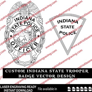 Indiana State Trooper Badge - Etsy