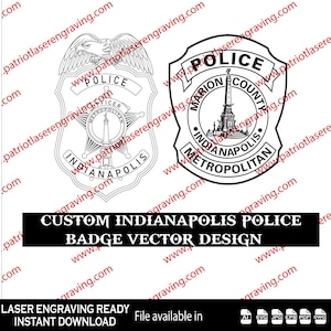 Indianapolis Police Badge Svg - Etsy