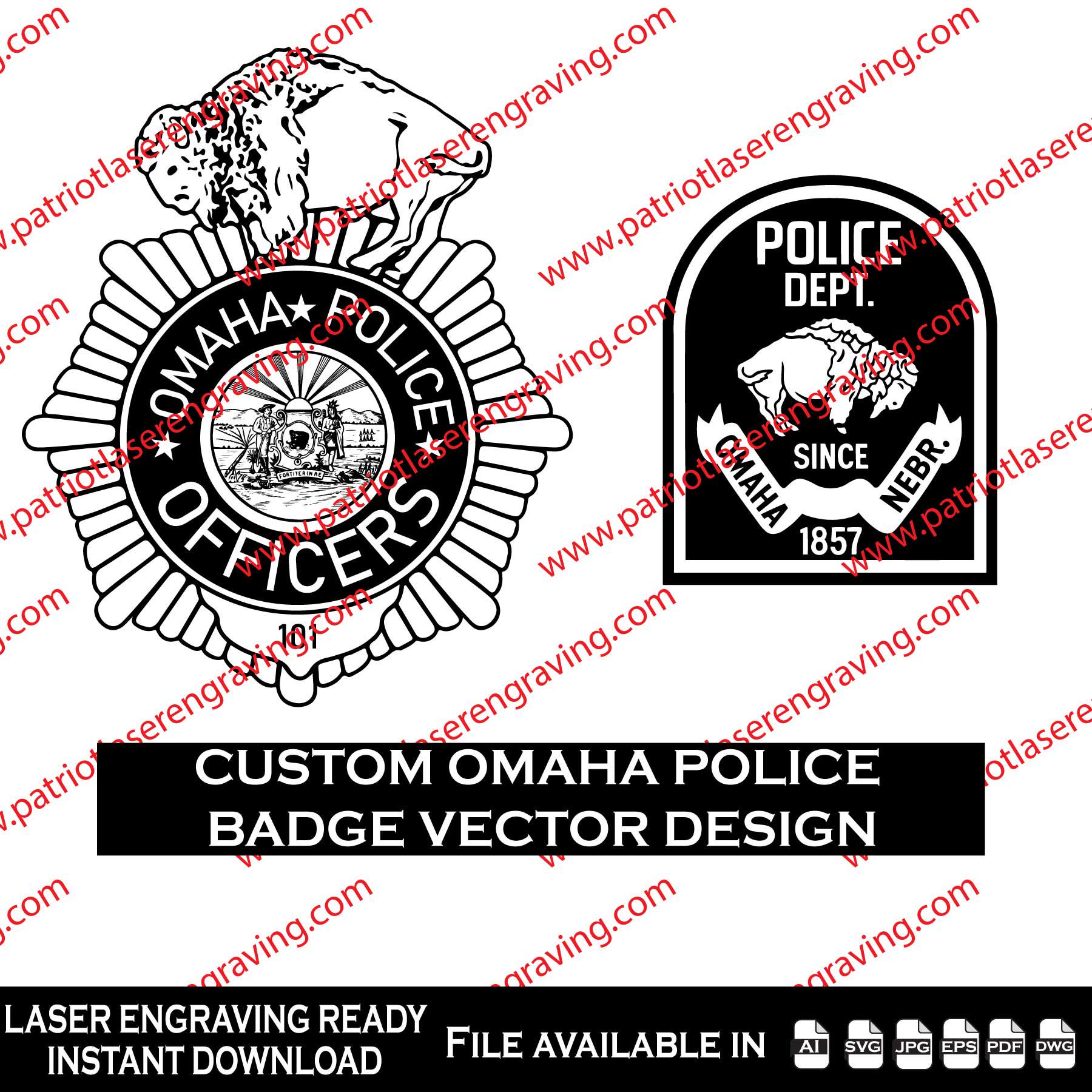 Omaha Police Badge - Etsy