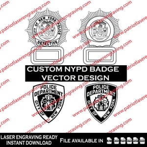 NYPD NY-badge en patch - vector