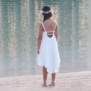 Beach Flower Girl Dress, Simple Flower Girl Dress, Casual Flower Girl Dress, Boho Flower Girl Dress, Casual Wedding Dress, Girl Dresses