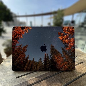 Night starry sky with countless stars Hard Laptop Case for Macbook Air 15 M3 | Deep dark atmosphere Pro14|15|16 M3 2023 2024 | Macbook Cover