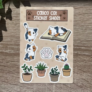 Calico Cat Sticker Sheet