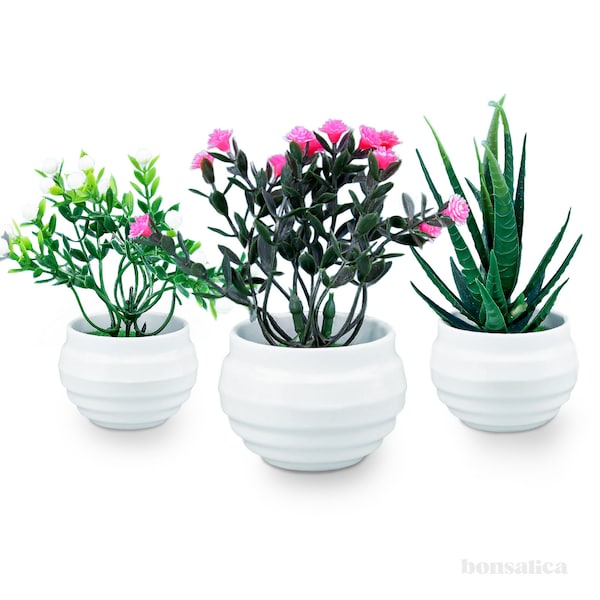 Fake Plants Cute Pot Etsy