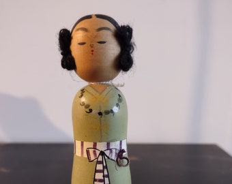 Vintage Japanese Kokeshi Wooden Doll