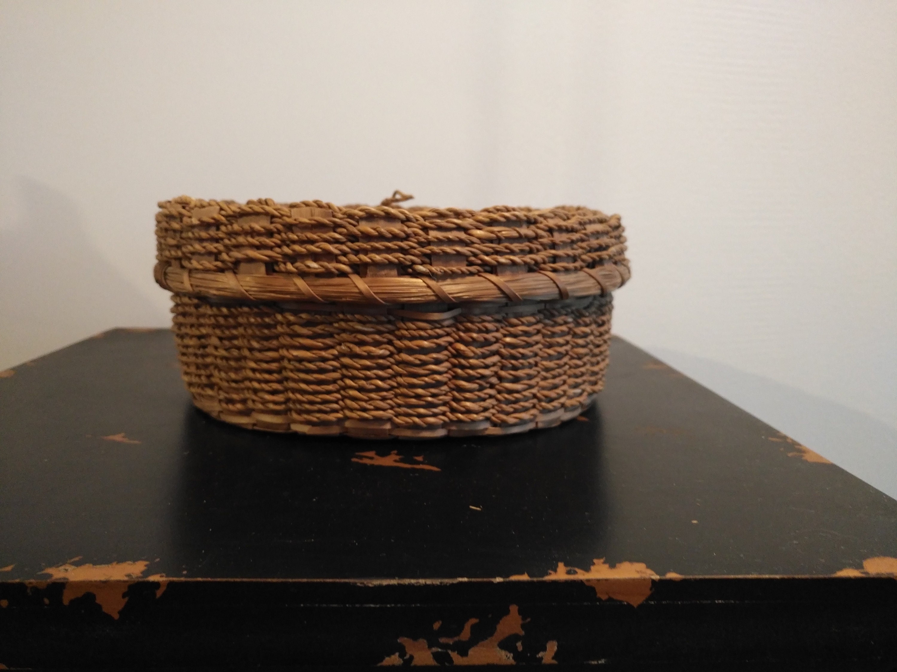 Vintage Native American Abenaki Basket Etsy