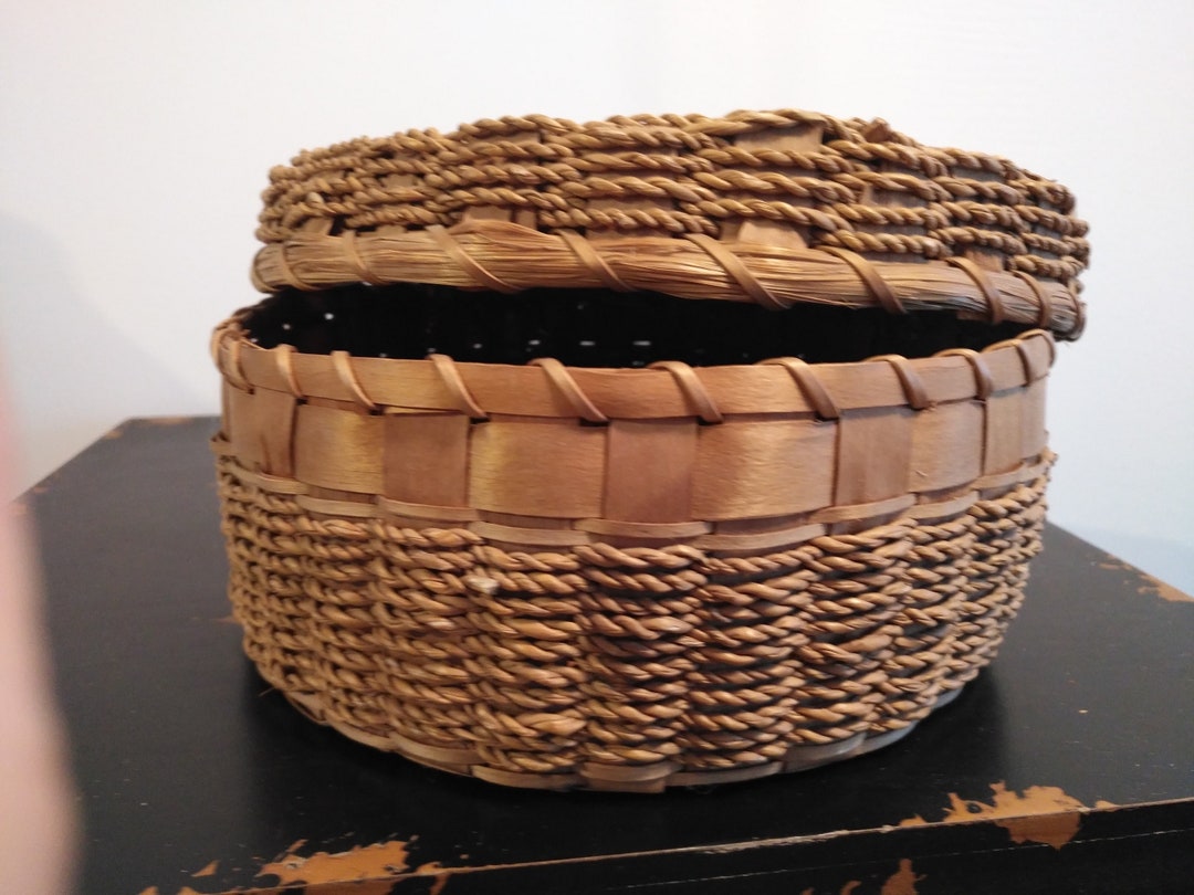 Vintage Native American Abenaki Basket Etsy