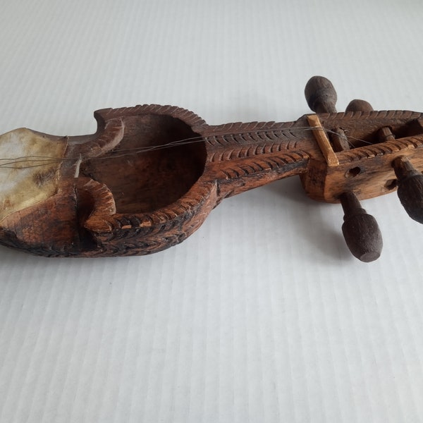 Vintage Primitive African Tribal Musical Stringed Instrument Decoration