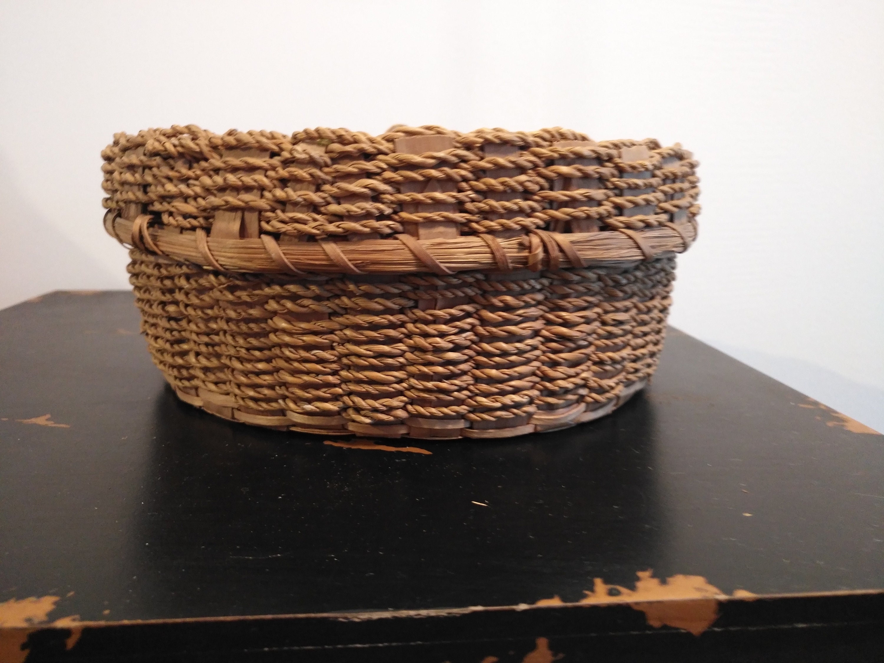 Vintage Native American Abenaki Basket Etsy