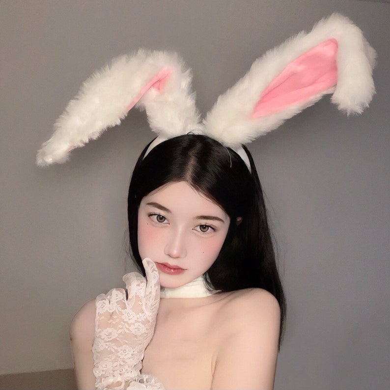 thumbnail image 2 of BESTYASH 3pcs Cartoon Mouse Ears Headband Plush Hairband For 2 of 11