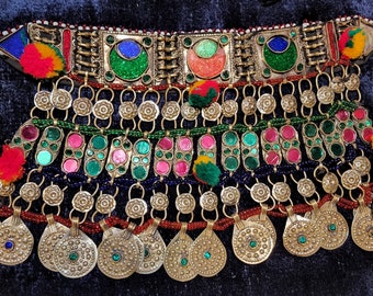 Traditional Vintage Afghani Kuchi necklace. Free shipping throughout U.S