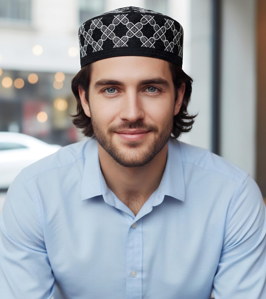 Cap Rounded For Mesns Embroidered Round Cap for Men - Etsy