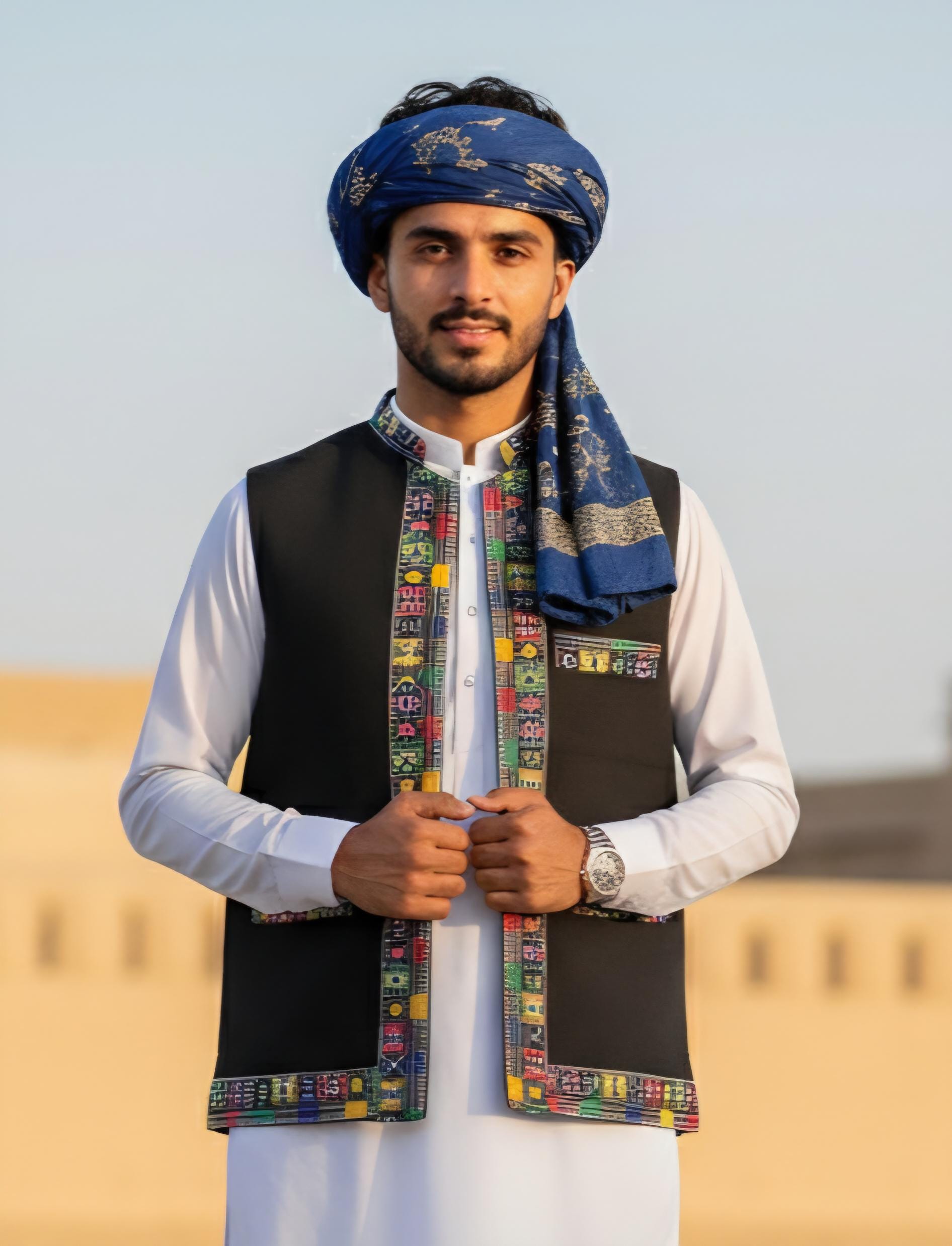 Embroidered Afghan Waistcoat, Traditional Baloch Vest - Etsy