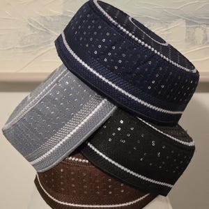 Embroided Round cap for men/women. Size 22 & 22.5 inches. Free shipping all U.S