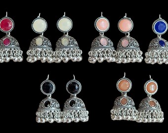 Indian Jhumka Earrings, Punjabi Style