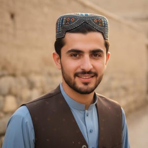 Embroidered Sindhi Cap: Traditional Balochi, Pashtoon Design (22 inch)