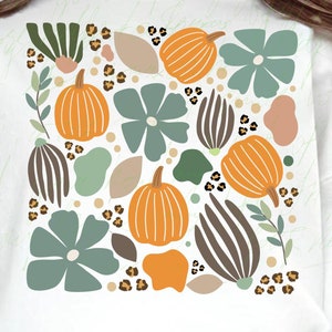 Boho Pumpkins Fall Png Leopard Pumpkin Boho Fall Shirt Png pumpkin flowers png, Boho floral fall png png Trendy Fall Thanksgiving png