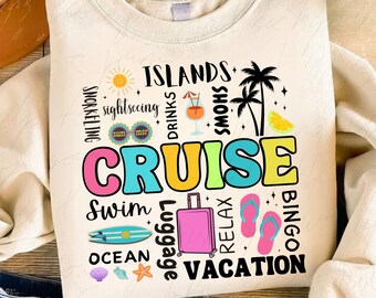 Cruise Squad 2024 PNG: Summer Vacation Vibes (Digital Download)