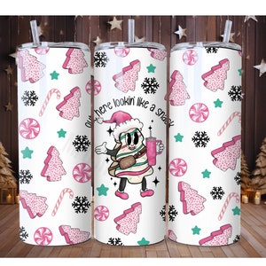 Julgranstårta, Stanley Cup 20oz Tumbler Wrap (Digital PNG)