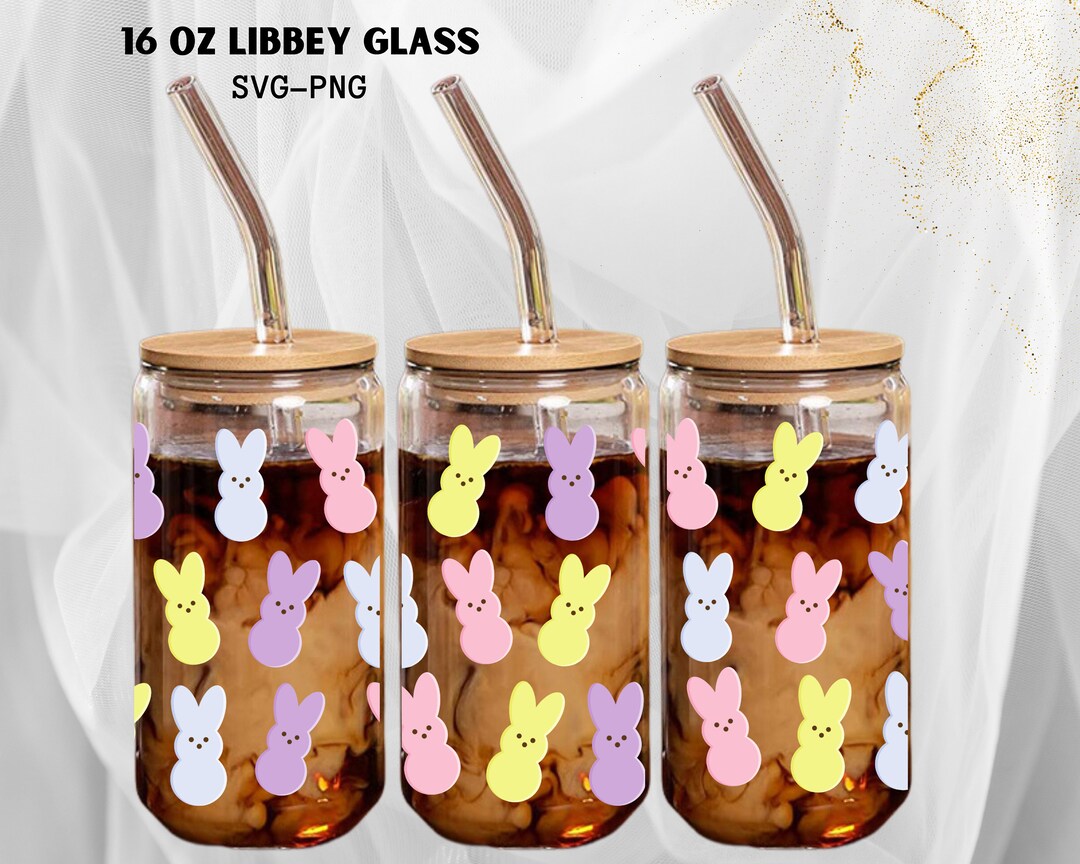 Easter Peeps Libbey Glass Can Wrap: 16oz SVG PNG (digital Download) - Etsy
