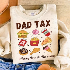 Dad Tax Making Sure It&#39;s Not Poison SVG PNG, Retro Dad Tax Definition PNG, Dad Life Svg, Funny Dad Svg , Father&#39;s Day Gift.