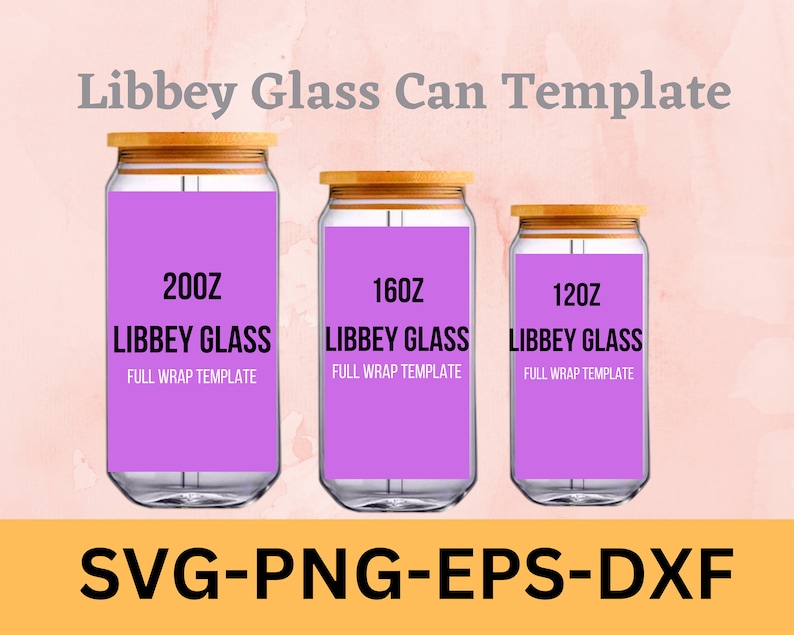 Libbey Glass Svg 12 Oz 12 / 16 / 20oz Libbey Glass Libbey Etsy