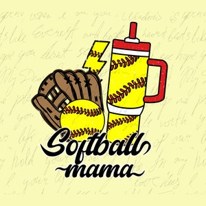 Retro Softball Mama Png, Mama Cute Shirt Png, Softball Mother&#39;s Day Png, Softball Mom Png, Sport Mom Png, Varsity Mama Png, Digital Download