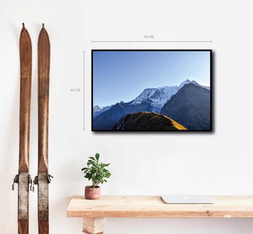 Photographie - Le Mont Blanc Depuis Le Vorassay Alpes Françaises