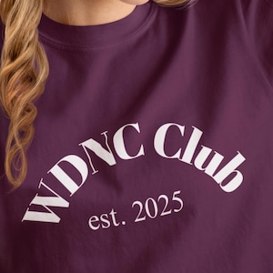 WDNC Club Unisex T-Shirt: Comfort Colors Ring-Spun Cotton Tee