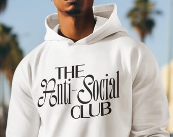 Sudadera polar Anti-Social Club: ropa de estar cómoda con bolsillo tipo canguro
