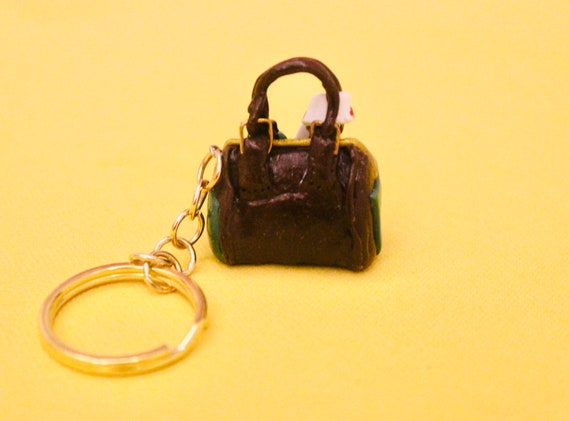 V & Taehyung Mute Boston Bag Miniature Keychain