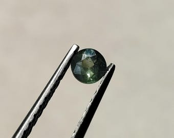 Alejandrita natural suelta de 0,18 ct, 3x3x2 mm, corte redondo, gema que cambia de color verde, A-840