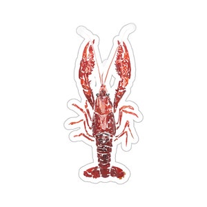 crawdad sticker | watercolor crawfish sticker